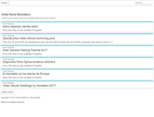 Tablet Screenshot of hotelruralmondalon.es